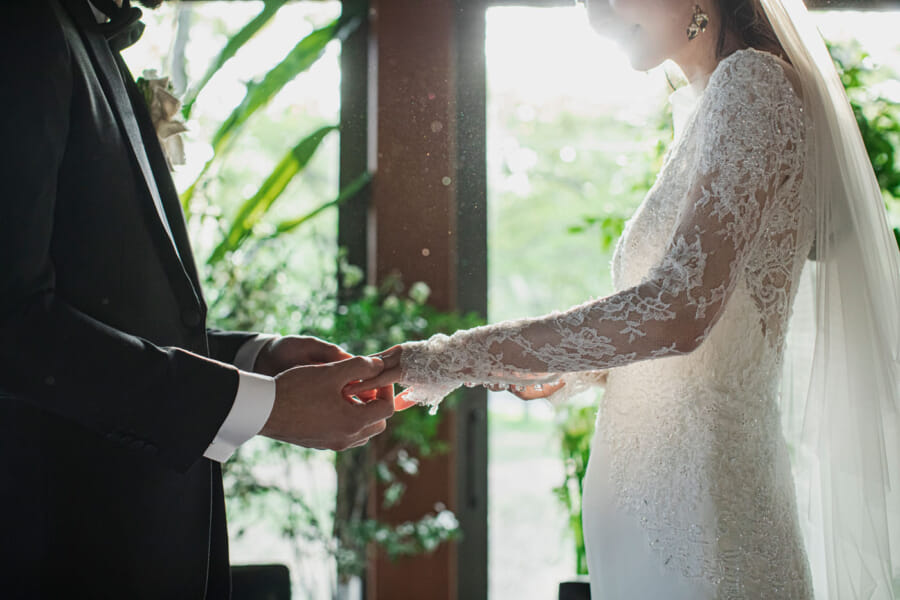 京都で緑の見える結婚式場